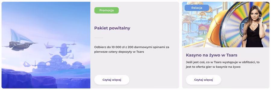 Opinie graczy o Tsars Casino
